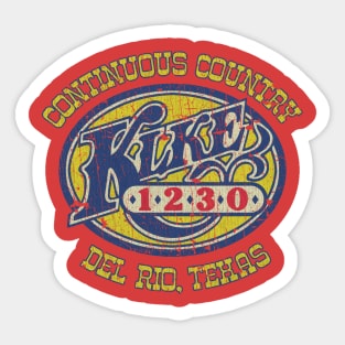 KLKE Country Radio Del Rio 1981 Sticker